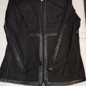 Peter Nygard Black Jean Jacket